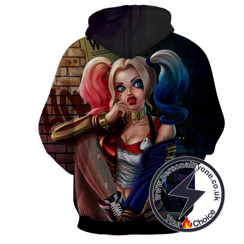 Harley Quinn - Harley Quinn 3D - Hoodies